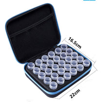 Charger l&#39;image dans la galerie, Malette organisatrice avec 30 boites pour broderie diamant bleu ou violet
