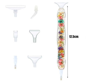 Stylet fantaisie spéciale broderie diamant avec double pointes 5 modèles