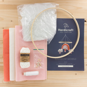 Kit feutrine Hardicraft - arc en ciel rose ou bleu