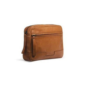 Sacoche en cuir noir ou whisky