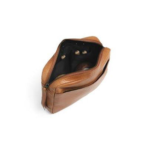 Sacoche en cuir noir ou whisky