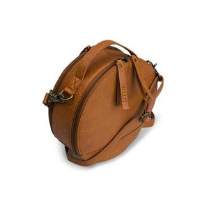 Sac rond à bandoulière en cuir