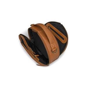 Sac rond à bandoulière en cuir