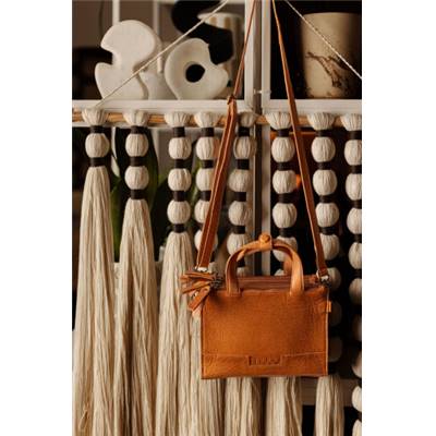 Sac à bandoulière en cuir Whisky
