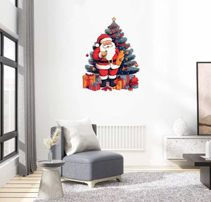 Puzzle père Noël et sapin