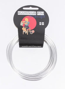 Fil aluminium de diamètre 2 mm, en bobine de 5 m 5 couleurs