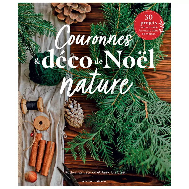 Couronnes et déco de Noël nature