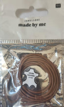 Charger l&#39;image dans la galerie, Cordon de cuir 2mm X 1 mètre noir ou marron
