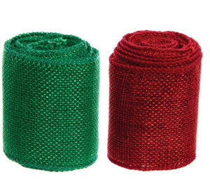 Rouleaux toile de jute Noel