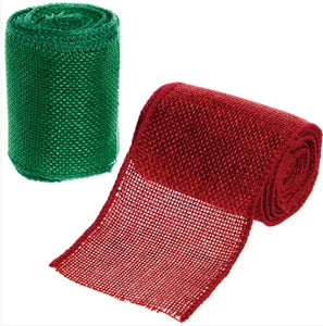 Rouleaux toile de jute Noel