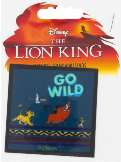 Patch Ecusson Thermocollant Roi Lion Timon, Simba et Pumba