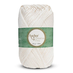 Lot 10 pelotes fil 100 % coton mercerisé Anchor Style Creativa 50 g 62 couleurs