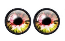 Cabochons en verre yeux sécurisés 24 mm 15 modèles