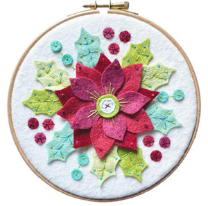 Kit feutrine bouquet de noël avec tambour