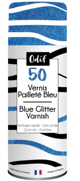 Vernis Odif pailletés bleu 125ml