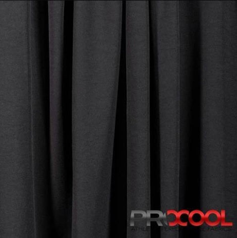 Jersey sport léger ProCool® CoolMax® antimicrobien noir ou blanc 145 cm