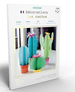 Décoration en papier "Les cactus"
