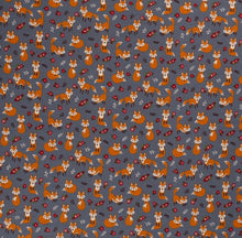 Charger l&#39;image dans la galerie, Tissu sweat polaire alpin imprimé renard 150 cm
