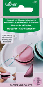 Macaron aiguiseur d'aiguilles  framboise ou pistache Clover