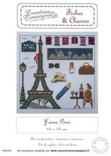 Charger l&#39;image dans la galerie, Semi-kit Fiches &amp; Charms &quot;J&#39;aime Paris&quot;
