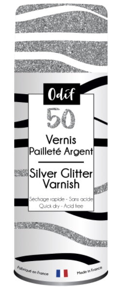 Vernis Odif pailletés argent 125ml