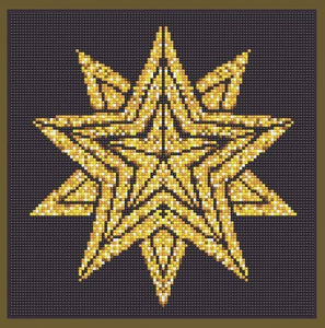 Kit broderie diamant Art coussin étoile de Noël