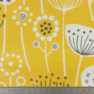 Tissu Fryett's enduit fleurs 100 % coton + PVC 132 cm