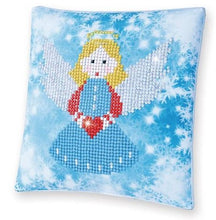 Charger l&#39;image dans la galerie, Kit broderie diamant coussin l&#39;ange de Noël
