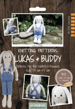 Charger l&#39;image dans la galerie, Patron de tricot pour lapins Lukas et Buddy + accessoires
