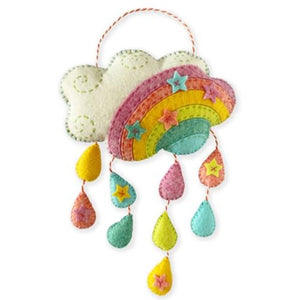 Kit feutrine pendentif nuage bonheur