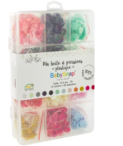 Coffret de 240 pressions BabySnap® plastique 12.4 mm