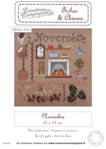 Semi-kit Fiches & Charms "Novembre"