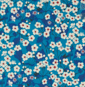 Tissu Liberty Fabrics Tana Lawn Mitsi Édition 40 ans bleu 136 cm