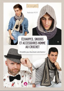 Écharpes snoods et accessoires homme au crochet.