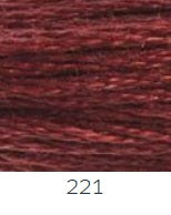 Fils Mouliné spécial 117 du n°208 à 225 8 couleurs