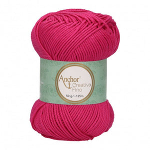 Lot 10 pelotes fil 100 % coton mercerisé Anchor Style Creativa 50 g 62 couleurs