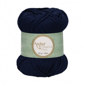 Lot 10 pelotes fil 100 % coton mercerisé Anchor Style Creativa 50 g 62 couleurs