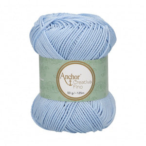 Lot 10 pelotes fil 100 % coton mercerisé Anchor Style Creativa 50 g 62 couleurs