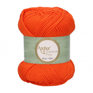 Lot 10 pelotes fil 100 % coton mercerisé Anchor Style Creativa Fino 50 g 73 couleurs