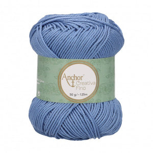 Lot 10 pelotes fil 100 % coton mercerisé Anchor Style Creativa 50 g 62 couleurs