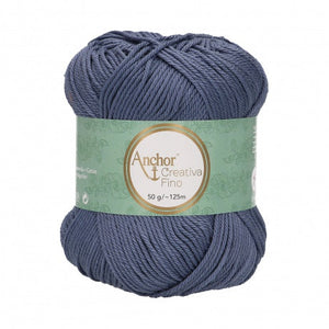 Lot 10 pelotes fil 100 % coton mercerisé Anchor Style Creativa 50 g 62 couleurs