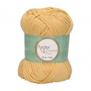 Lot 10 pelotes fil 100 % coton mercerisé Anchor Style Creativa Fino 50 g 73 couleurs