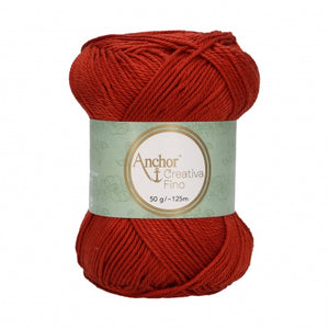 Lot 10 pelotes fil 100 % coton mercerisé Anchor Style Creativa Fino 50 g 73 couleurs