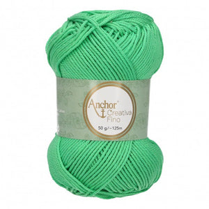 Lot 10 pelotes fil 100 % coton mercerisé Anchor Style Creativa 50 g 62 couleurs