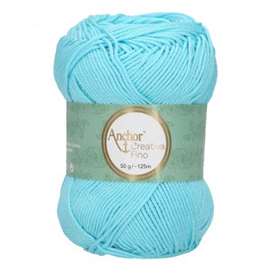 Lot 10 pelotes fil 100 % coton mercerisé Anchor Style Creativa Fino 50 g 73 couleurs