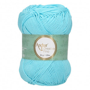 Lot 10 pelotes fil 100 % coton mercerisé Anchor Style Creativa 50 g 62 couleurs