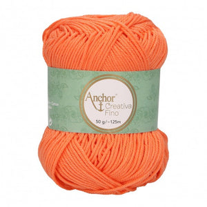 Lot 10 pelotes fil 100 % coton mercerisé Anchor Style Creativa 50 g 62 couleurs