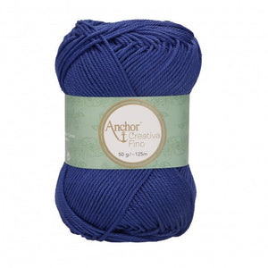 Lot 10 pelotes fil 100 % coton mercerisé Anchor Style Creativa 50 g 62 couleurs