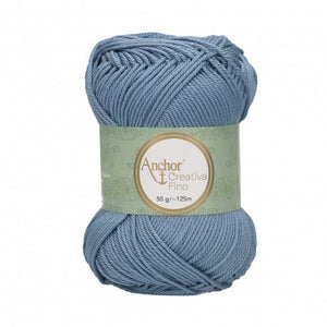 Lot 10 pelotes fil 100 % coton mercerisé Anchor Style Creativa 50 g 62 couleurs