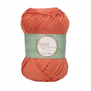 Lot 10 pelotes fil 100 % coton mercerisé Anchor Style Creativa 50 g 62 couleurs